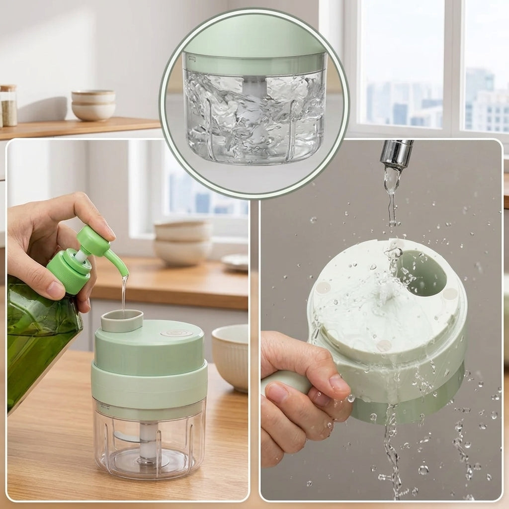 Cortador de Verduras Eléctrico para Cebolla, Ajo y Más