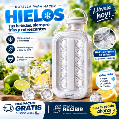 IceBall Bottle™ | Botella Molde para Cubos de Hielo