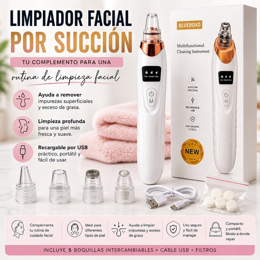 Limpiador Facial de Impurezas por Succión