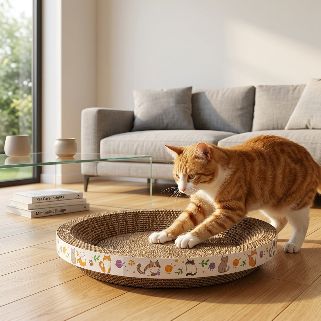 Rascador para Gatos de Cartón – Cama para Rascar y Descansar