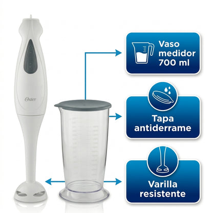 Batidora de Inmersión Oster 2609 250W con Vaso Medidor