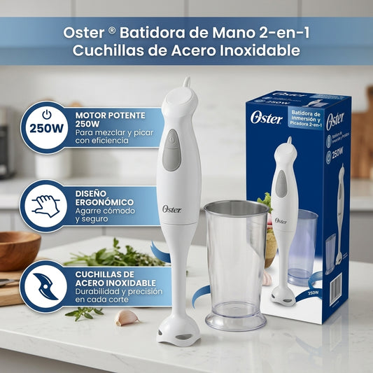 Batidora de Inmersión Oster 2609 250W con Vaso Medidor