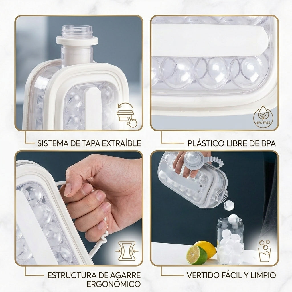 IceBall Bottle™ | Botella Molde para Cubos de Hielo