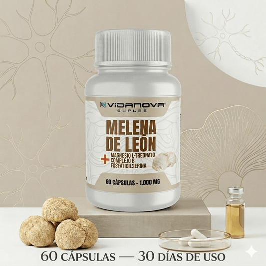 Melena de Leon Fortificada + Magnesio L-Treonato - 60 capsulas