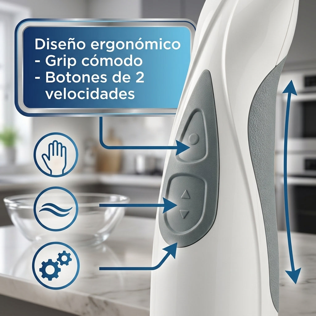 Batidora de Inmersión Oster 2609 250W con Vaso Medidor