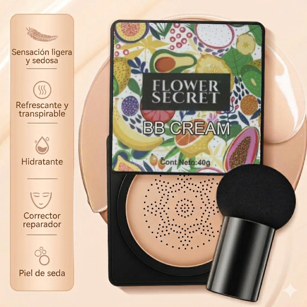 Base Maquillaje De Alta Cobertura - Flower Secret (Tonalidad 2/NATURAL)