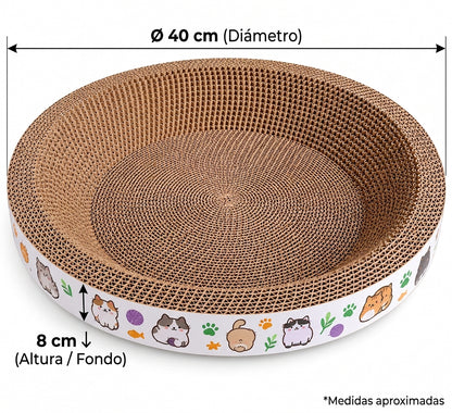 Rascador para Gatos de Cartón – Cama para Rascar y Descansar