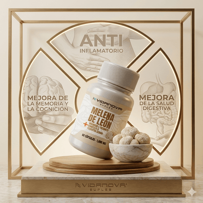 Melena de Leon Fortificada + Magnesio L-Treonato - 60 capsulas