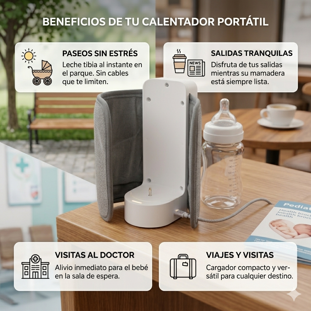 Calentador de Mamadera Portátil Inalámbrico