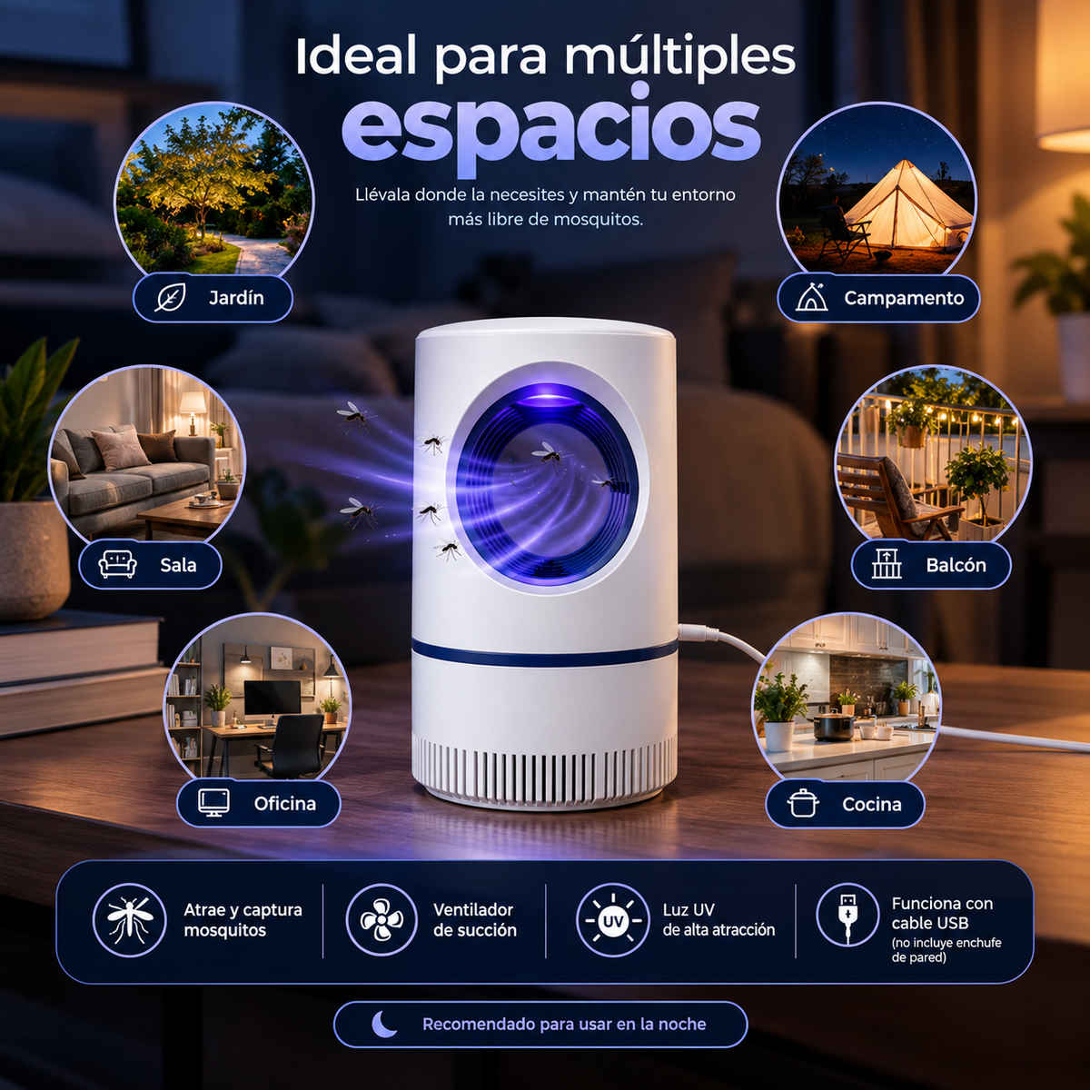 Trampa conectada por cable USB